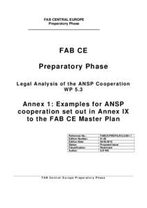 Microsoft Word - FABCE_PREP_ILR_5_3_001 ANSP Cooperation - Annex 1 - Examples from Master Plan_01_00.doc