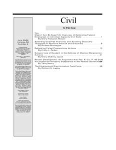 U.S. Attorneys' Bulletin Vol 50 No 04, Civil