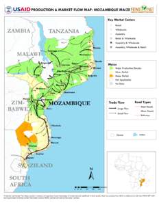PRODUCTION & MARKET FLOW MAP: MOZAMBIQUE MAIZE Key Market Centers ZAMBIA  Retail
