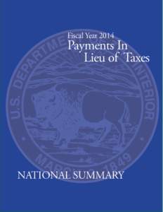 Fiscal Year[removed]Payments In Lieu of Taxes  NATIONAL SUMMARY