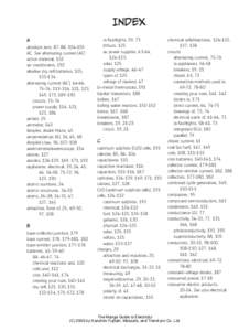 Index A absolute zero, 87, 88, 104–105 AC. See alternating current (AC) active material, 132 air conditioners, 192