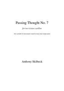 Passing Thought no. 7 for 2 octs