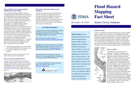 Flood Hazard Mapping Fact Sheet   Mifflin County, Pennsylvania