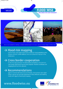 Poster_2e_reeks_Opmaak:25 Pagina 3  MEUSE Pictures: Gravel extraction for river widening | Cross-border flood hazard map for the river Meuse | Maastricht Exchange Meeting 2011: visit Meuse works