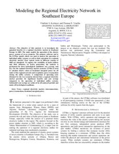 Modeling the Regional Electricity Network in Southeast Europe