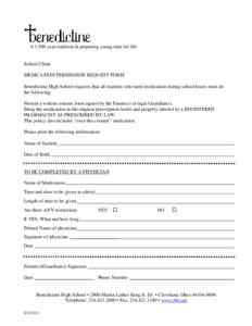 Microsoft Word - Medication Permission Request Form
