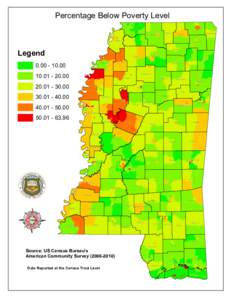 Percentage Below Poverty Level Alcorn Desoto  Benton