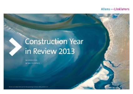 Construction Year in Review 2013 INTRODUCTION TABLE OF CONTENTS