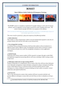 Public safety / Helicopter Underwater Escape Training / Technology / Fire extinguisher / Safety / Bosiet / Petroleum production