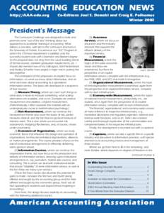 William H. Beaver / Stephen A. Zeff / Cooperative learning / Problem-based learning / Yuji Ijiri / E-learning / Gerald A. Feltham / Education / Joel S. Demski / Year of birth missing