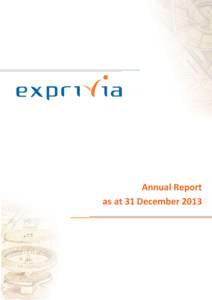 Annual Report as at 31 December 2013 Report as at 31 DecemberContents