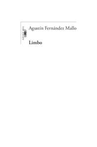 ALFAGUARA HISPANICA Limbo.indd 5 Agustín Fernández Mallo  Limbo