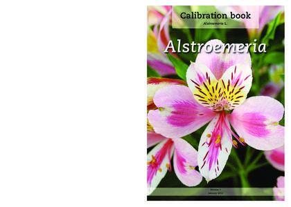 4mm-omslag: [removed]:44  Calibration book Alstroemeria L.  Calibration book Alstroemeria