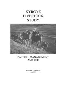 Microsoft Word - KYRGYZ LIVESTOCK STUDY, Pasture Management and Use.doc