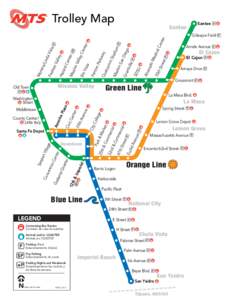 Trolley Map  Santee Santee