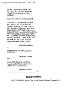 Filing # E-Filed:00:14 PM  IN THE CIRCUIT COURT OF THE FIFTEENTH JUDICIAL CIRCUIT IN  AND FOR PALM BEACH COUNTY,