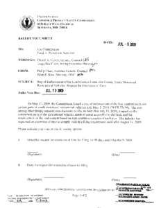 Ballot Vote Sheet: Stay of Enforcement of Lead Content Limits for Certain Youth Motorized Recreational Vehicles; Request for Extension of Time, July 9, 2009