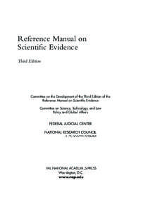 Reference Guide on DNA Identification Evidence, Reference Manual on Scientific Evidence, Third Edition (2011)