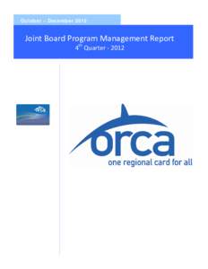 October `8717 – December[removed]Joint Board Program Management Report