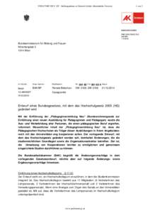 5/SN-67/ME XXV. GP - Stellungnahme zu Entwurf (elektr. übermittelte Version)  Bundesministerium für Bildung und Frauen Minoritenplatz[removed]Wien