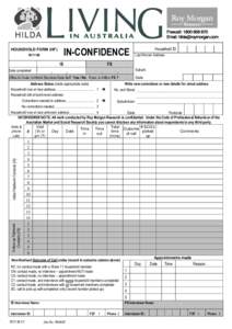 IN-CONFIDENCE  HOUSEHOLD FORM (HF) W11 M  IS