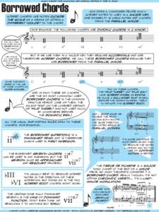 music theory for musicians and normal people by toby w. rush  Borrowed Chords how does a composer decide which altered notes to use? in a major key,