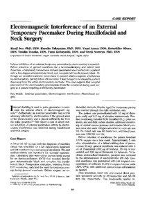 CASE REPORT  Electromagnetic Interference of an External