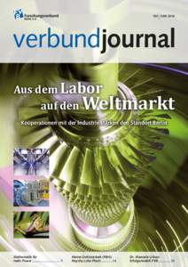 105 JUNIverbundjournal Aus dem Labor  auf den