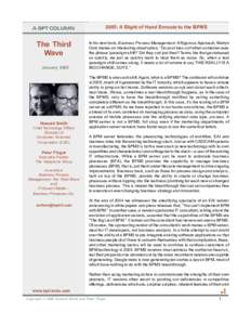 A BPT COLUMN  The Third Wave January 2005