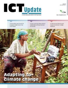 Issue 63 December 2011 Communities use GIS and GPS to assess climate risks in the Cook Islands