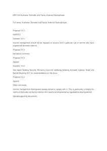 CFV 110 Australian Domestic and Family Violence Cleainghouse  Full name: Australian Domestic and Family Violence Clearinghouse Proposal 13–1: AGREED