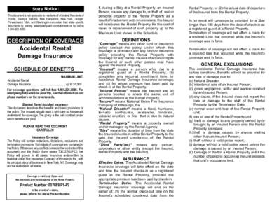 State Notice: This document is not applicable to residents of all states. Residents of Florida, Georgia, Indiana, New Hampshire, New York, Oregon, Pennsylvania, Utah, and Washington can obtain their state specific docume