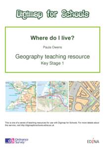 Where do I live? Paula Owens Geography teaching resource Key Stage 1