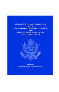 ADHERENCE TO AND COMPLIANCE WITH