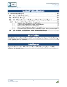 Sustainability / Keele Valley Landfill / Landfill / Municipal solid waste / Green Lane landfill / Electronic waste / Waste Management /  Inc / Waste / Solid waste policy in the United States / Waste management / Municipal government of Toronto / Environment