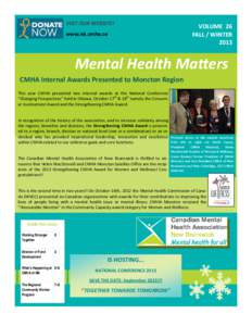 Vitalité Health Network / GROW / Moncton / New Brunswick / Horizon Health Network / Mental health