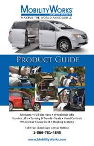 Product Guide  Minivans • Full Size Vans • Wheelchair Lifts