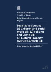 House of Commons House of Lords Joint Committee on Human Rights  Legislative Scrutiny: