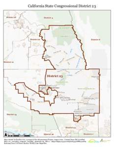 California State Congressional District 23 District 16 District 4  Kings Canyon Natl Pk