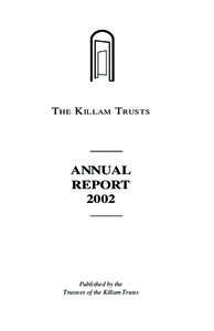 T HE K ILLAM T RUSTS  ANNUAL REPORT 2002