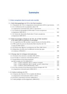 Sommaire  1. L’Union européenne dans le nouvel ordre mondial 1.1. Poids démographique de l’UE et des États membresPopulation de l’UE et comparaisons internationaleset prévisions).. 	Le v