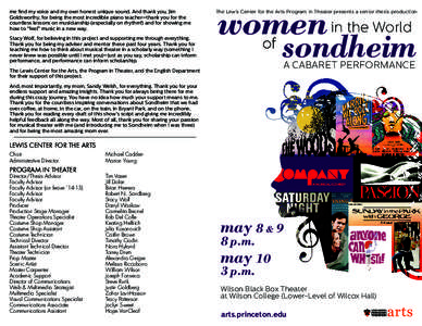 Broadway theatre / Stephen Sondheim / Follies / Putting It Together / Passion / Anyone Can Whistle / Saturday Night / Company / Merrily We Roll Along / Broadway musicals / Musical theatre / Culture of New York City