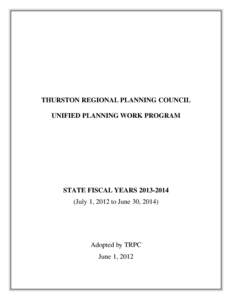 SFY14 TRPC Unified Planning Work Program
