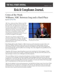 FEBRUARY 17, 2015  Crisis of the Week: Williams, NBC Between Iraq and a Hard Place By BEN DIPIETRO