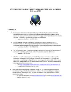 Microsoft Word - International Ed Newsletter 02-11
