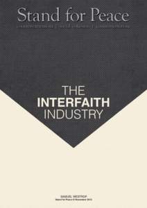 ! ! THE INTERFAITH INDUSTRY