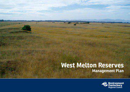 West Melton Reserves Management Plan