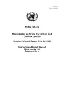 E[removed]E/CN[removed]United Nations  Commission on Crime Prevention and