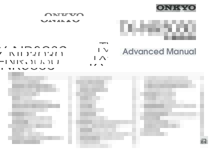 TX-NR3030 AV RECEIVER Advanced Manual CONTENTS AM/FM Radio Receiving Function