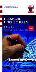 Hessische Hochschulen CeBIT 2015